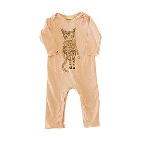 Soft Gallery Ben Romper Peach Gepardo Size 6M